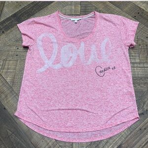 Victoria's Secret Love Candice Oversized Burnout T-Shirt.